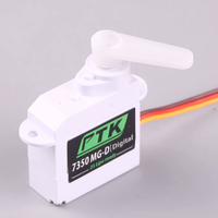 Micro servo numérique à engrenages métalliques PTK 7350MG-D 5,5 g pour avions RC à aile fixe en EPP, modèles F3P et acrobaties 3D