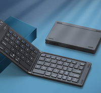 Clavier sans fil pliable adapté aux tablettes, iPad, téléphones portables, ordinateurs portables, utilisation générale au bureau, pour la saisie