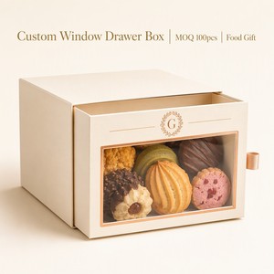 Boîte tiroir en papier kraft écologique avec revêtement UV et doublure en éponge, emballage coulissant vide personnalisé et recyclable pour <span class=keywords><strong>abonnement</strong></span> café/thé - Product Image 1