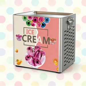 Máquina para Hacer Helados Fritos, Máquina Automática de Prensa Manual para Helados Enrollados - Product Image 6