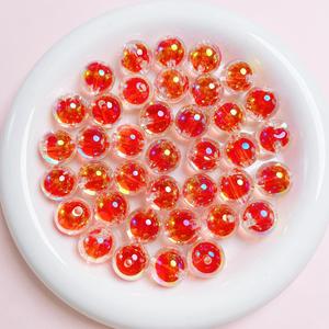 Perles rondes transparentes UV de haute qualité de 16 mm avec trous droits pour la fabrication artisanale de sangles de téléphone portable - Product Image 3