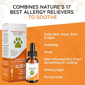 Gotas Orales <span class=keywords><strong>para</strong></span> Alergias en Mascotas, Suplemento Homeopático Natural <span class=keywords><strong>para</strong></span> <span class=keywords><strong>Perros</strong></span> y Gatos, Alivio <span class=keywords><strong>para</strong></span> la Picazón en la Piel - Product Image 3