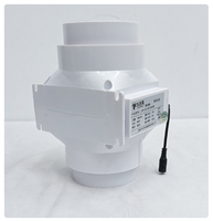 Ventilateur d'évacuation portable pour fenêtre, en plastique, avec roulement hydraulique, 12V DC, faible bruit, pour appartements locatifs, installation facile sans perçage