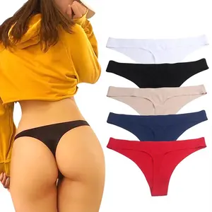 Women Sexy Invisible String Silicon Sticker Lace Panties Ladies