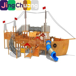 Tobogán de Madera Pequeño con Columpio Combinado, Instalaciones de Entretenimiento <span class=keywords><strong>Infantil</strong></span> de Madera para Jardín de Infancia, Tobogán de Madera para Parque - Product Image 5