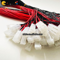 Câble de connexion 2P d'alimentation 24V personnalisé, divers 2.8mm. 4.8mm. Câbles de bouton d'arcade d'interface de 6.2mm, câblage de console de jeu