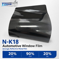 Película para Ventanas de Automóviles Tuman Strong Reflective Metal Privacy con 20% de Transmisión de Luz Visible y 90% de Rechazo de Rayos Ultravioleta