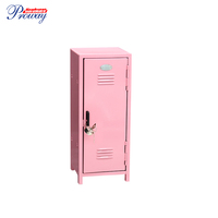 Enfants métal Mini clé serrure argent coffre-fort rose pièce tirelire jouet économie tirelire Mini casier pour enfants