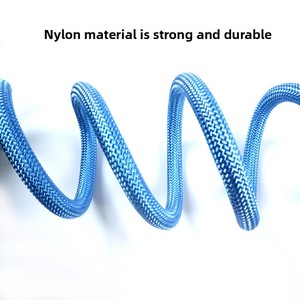 Laisse double multifonctionnelle moderne et élégante en nylon et coton, couleur unie, 216 cm, pour chiens de taille moyenne/grande, lavable en machine, pour la course - Product Image 4