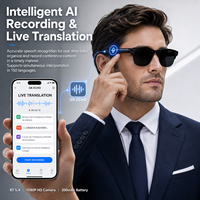 Gafas Inteligentes con IA y Traducción en Tiempo Real, Venta al por Mayor de Fábrica, Gafas con Grabación de Video 1080P