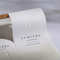 Autocollants personnalisés de luxe avec logo en relief, étiquettes en papier texturé, étiquettes pour produits de beauté et de parfumerie, adaptées aux étiquettes d'emballage