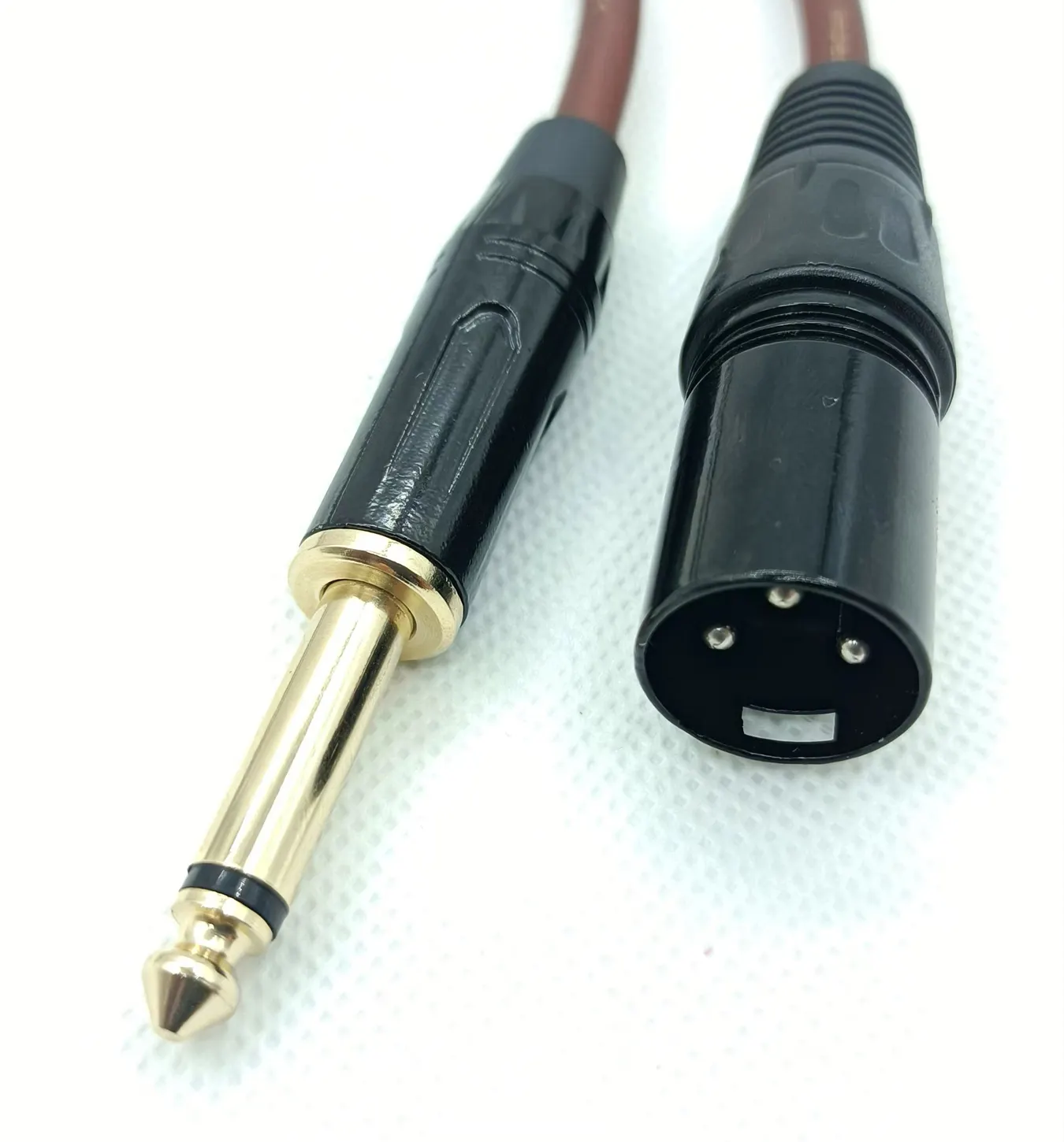 Manufacture OEM Stereo 1/4 Inch 6.35 MM TRS Jack Male To 3 Pin XLR Microphone Cable 6.35 Audio Female to Male Xlr to 6.5 Cable