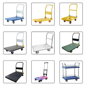 Fabriekslevering 400 Kg Laad Opvouwbare Food Trolley Kar Zware Trolleys Met 4 Inch Zwenkwielen - Product Image 6