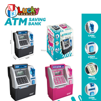 Lucky Toys Electronic Savings Safe Machine Box Tirelire ATM améliorée pour de l'argent réel pour les enfants