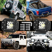 Lampe de travail LED à montage encastré, 5 pouces, 39W, 12V, 24V, dosettes LED, camion, lampe de conduite pour voiture, SUV, tracteur tout-terrain