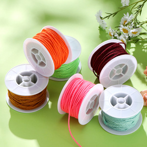 Cordon tressé en Nylon pour la fabrication de bijoux, fournitures artisanales, bobine multicolore de 10M, fil Non élastique résistant à l'usure - Product Image 1