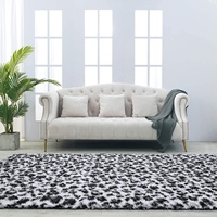 Tapis de maison imprimé léopard, accessoire moderne Super doux et pelucheux, de luxe, à peluche, pour la maison, nouveauté