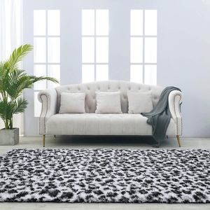 Tappeti in peluche con stampa leopardata moderna Super morbida per la casa - Product Image 2