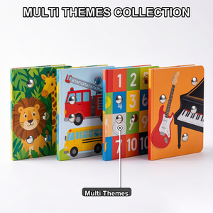 Livre sonore interactif pour enfants avec des sons réels d'animaux, reliure parfaite, couverture rigide en carton - Product Image 2