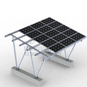 Installation rapide abri de voiture solaire rayonnage 10 kw structure de stationnement personnalisable solaire système de montage d'abri de voiture solaire PV abri de voiture PV - Product Image 3