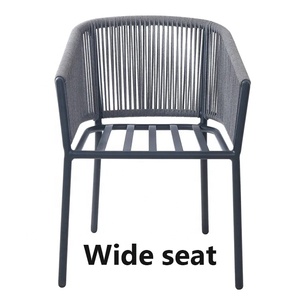 Hiện Đại Giải trí Patio cafe 3 mảnh nhôm đặt đồ nội thất ngoài trời Vườn Bistro dây Bàn và ghế - Product Image 5