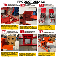 Machine manuelle de fabrication de briques en terre cuite autobloquantes, idéale pour le marché africain - Offre spéciale