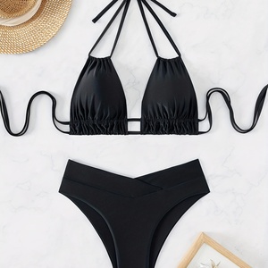Nuevo Conjunto de Bikini de Dos Piezas para Mujer, Estilo Push-Up, Color Negro, Servicio OEM - Product Image 2