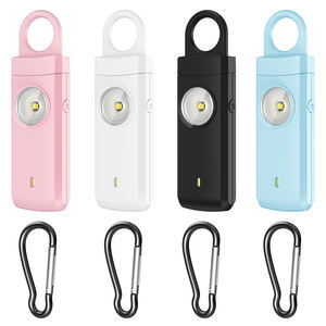 LLavero de alarma de seguridad personal recargable de nuevo diseño personalizado con luz estroboscópica LED 130dB alarma de sirena para autodefensa de mujeres - Product Image 1