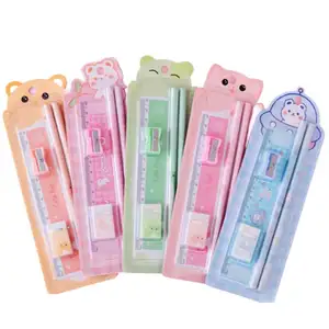 Stationery Set Pencil Eraser Ruler Sharpener School Supplies Set For Children Gifts For Birthdays Anniversaries And Christmas