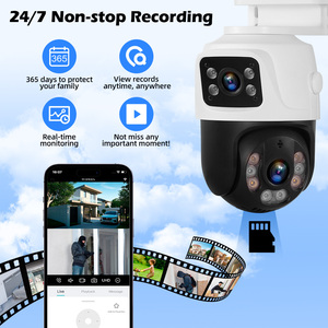 Hệ thống camera giám sát <span class=keywords><strong>CCTV</strong></span> KERUI 6MP, 4 kênh NVR, hỗ trợ PoE, phát hiện chuyển động, camera PTZ ngoài trời, kèm cáp mạng 18.3M - Product Image 2