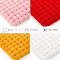 Lingette de cuisine en crochet au point mousse pour usage quotidien, durable, réutilisable, douce et absorbante, idéale pour les tâches de nettoyage de Noël en cuisine
