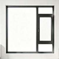 Ventana Fija de Vidrio Templado de Doble Capa de Primera Calidad, Antirrobo, para Decoración Moderna de Salas de Estar