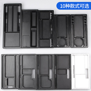Office Desktop Plastic Cable Management Box Multi Functional USB Storage Organizer <b>Pen</b> Holder Rectangle Standing Type PP - Product Image 4