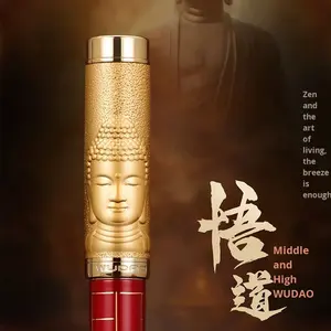 Jinhao 35 # stylo plume calligraphie grande plume 0.4/0.5/0.8/1MM or <span class=keywords><strong>m</strong></span>étal bouddha Robe sculpture pour aînés dirigeants vient boîte-cadeau - Product Image 2