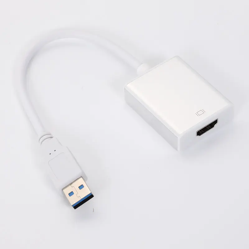 محول MOQ U2H 4K USB 2.0 منخفض إلى HDMI صغير مع صوت للكمبيوتر المحمول والألعاب