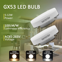 Ampoule LED GX53 nouvelle génération haute luminosité 5W 7W 10W 900LM pour éclairage résidentiel