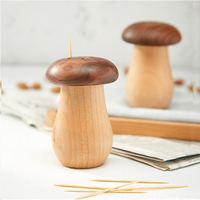 Distributeur de cure-dents en forme de champignon, design vintage créatif, pour la décoration de table
