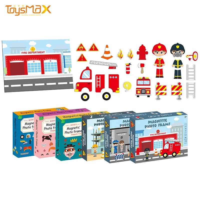 Amazon Heißer Verkauf 3D Papier Puzzle Spielzeug Pädagogisches Spielen DIY Spielzeug Magnetische Puzzles Für Verschiedene Stile