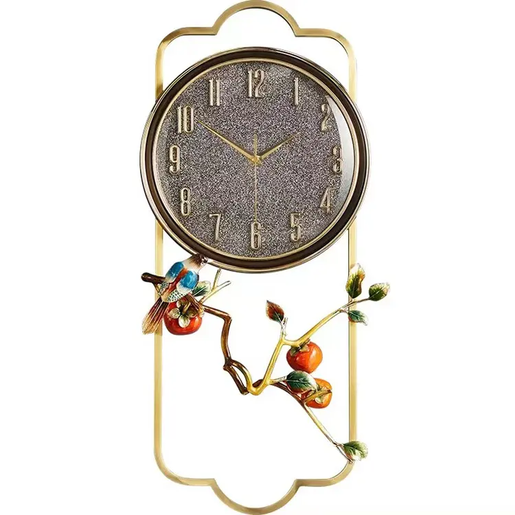 Nuovo orologio da parete in ottone cinese di alta qualità decorazione creativa orologio da parete da appendere