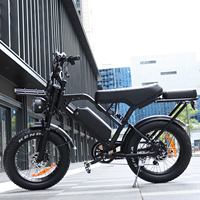 Entrepôt NL Fat Bike VTT Tout Suspendu Cross VOMO X80 Pro 250W Vélo Électrique Rétro 20 Pouces Bon Marché Tout-Terrain