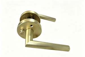 Gagang Pintu Modern Warna Emas, Tuas Pintu Tugas Berat dengan Kenop untuk Penggunaan di Kamar Tidur, Kamar Mandi, atau Hotel - Product Image 5