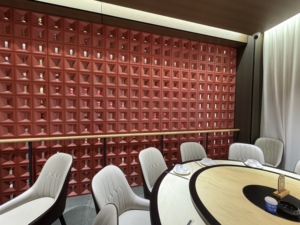 Interno impermeabile colore rosso scavato <span class=keywords><strong>pietra</strong></span> PU per la decorazione della parete - Product Image 5