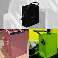 Sacs en papier Cadeau Shopping Personnalisé avec Logos Sac Votre Propre logo Petite Entreprise Kraft Goodie Luxe Ruban Poignée Bolsas De Regalo