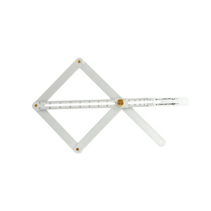 Diagonal Ruler Aluminum Alloy Metric 1mm Division Carpentry Ceiling Decoration <b>Measuring</b> <b>Tool</b> - Product Image 1