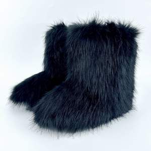 אירופה אמריקאי חוצה גבולות אופנה חמים מגפי אופנה לנשים תבלין בנות y2k mao סגנון בתוספת גודל שטוח עקב מגפי שלג - Product Image 4