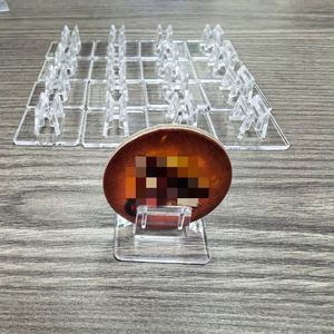 Wholesale Clear Plastic Board <b>Card</b> Stands Acrylic Standee Base Transparent Token Holder Clip for Diy Game Pieces - Product Image 2