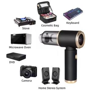 Mini Aspirateur de Voiture Portable Sans Fil 1200 mAh Sans Logo avec Fonctions Soufflage et Aspiration Intégrées et Éclairage - Product Image 4