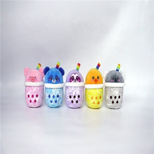 10 Pieces Set Light up Skin Friendly Cute Soft Toy Milk <strong>Boba</strong> Tea <strong>Plush</strong> with PP Cotton Filling Customizable Sizes Certified Safe - Product Image 4