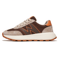 Chaussures décontractées pour hommes en daim rétro, logo personnalisé OEM ODM, semelle épaisse tendance, respirantes, chaussures de marche