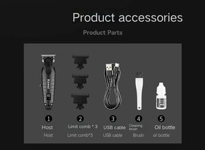 <span class=keywords><strong>KEMEI</strong></span> <span class=keywords><strong>KM</strong></span>-2293 Nouvelle conception 1200MA Tondeuse à cheveux électrique pour hommes Tondeuse à cheveux à charge rapide Lames de coupe de cheveux - Product Image 2